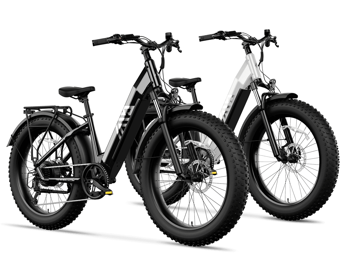 TST® Combo Sale Dreamer 26" Step-Thru Fat Tire Electric Bike