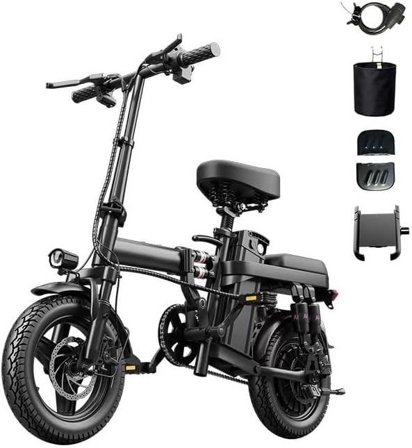 Folding Adult Peak 1200W E‑Bike,48V 15Ah,14‑Inch,UL2849,60‑80Mi
