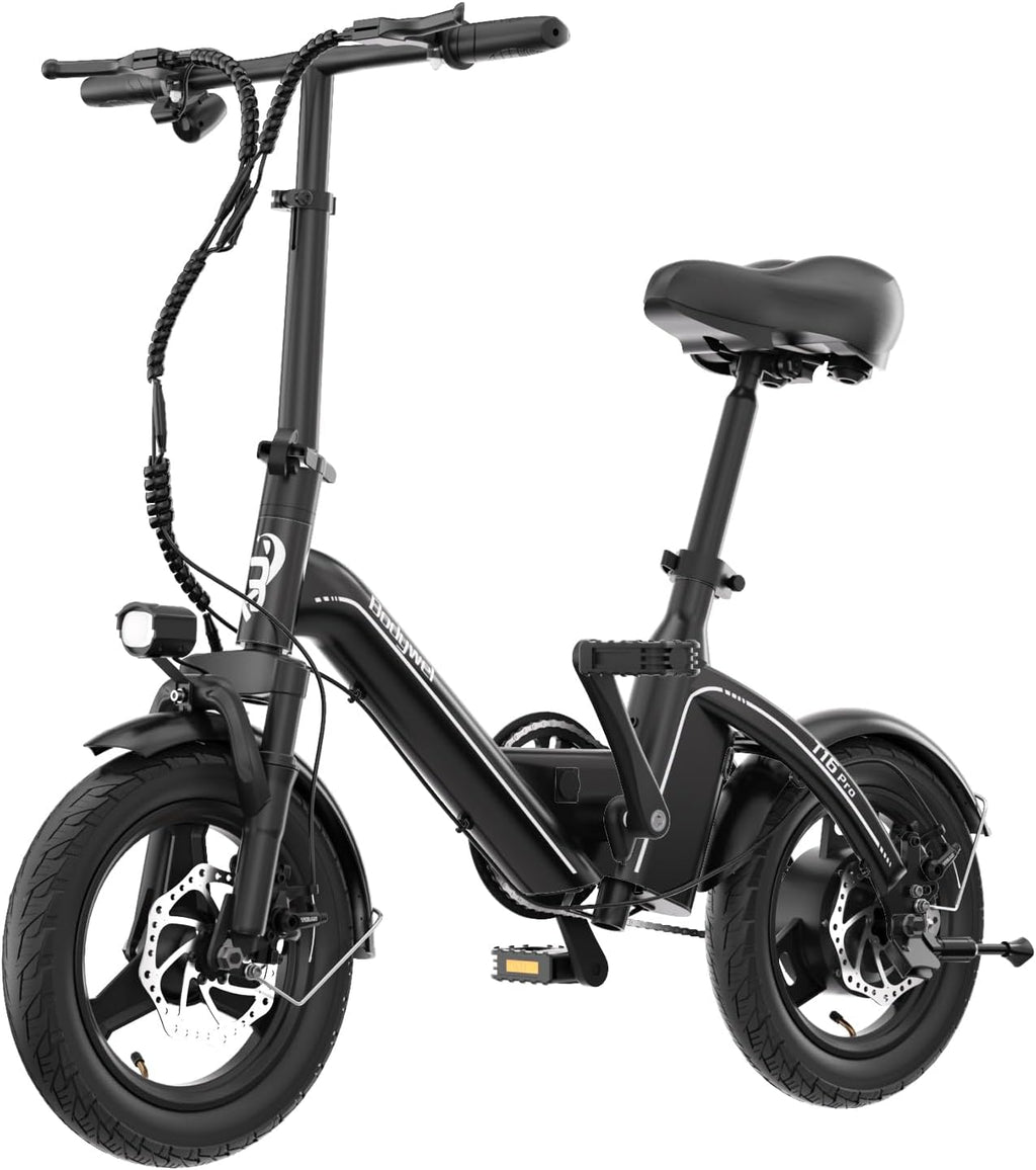 Folding Electric Bike for Adults Teens, 400W Peak Motor Electric Bicycle