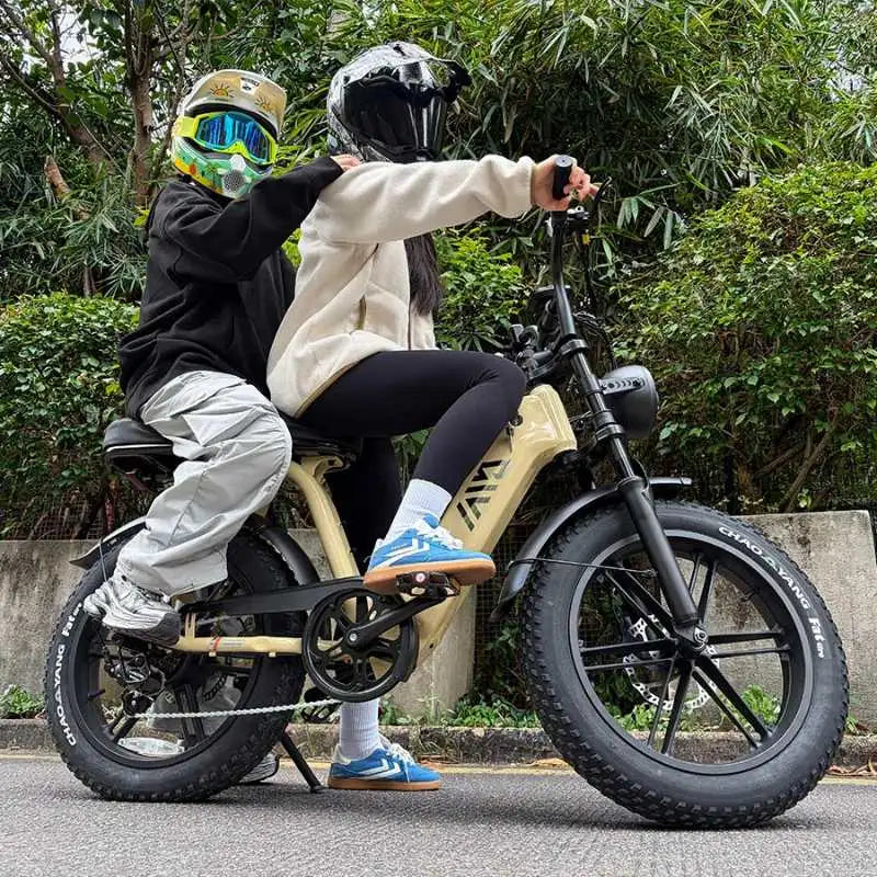 TST® R7 Moped Style 1500W Full Suspension Electric Cargo Bike | 2026 New Model