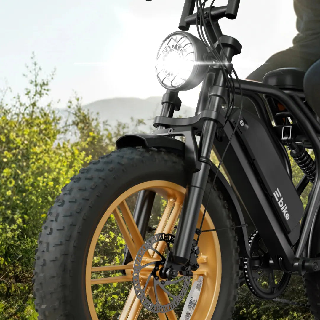 TST® R9 Dual-Battery 1500W Long-Range Full-Suspension Moped Style Electric Bike (2026 Model)