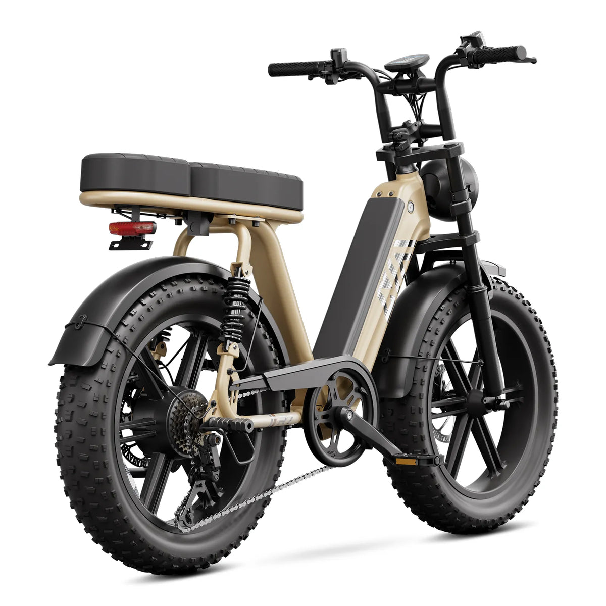 TST® R7 Moped Style 1500W Full Suspension Electric Cargo Bike | 2026 New Model