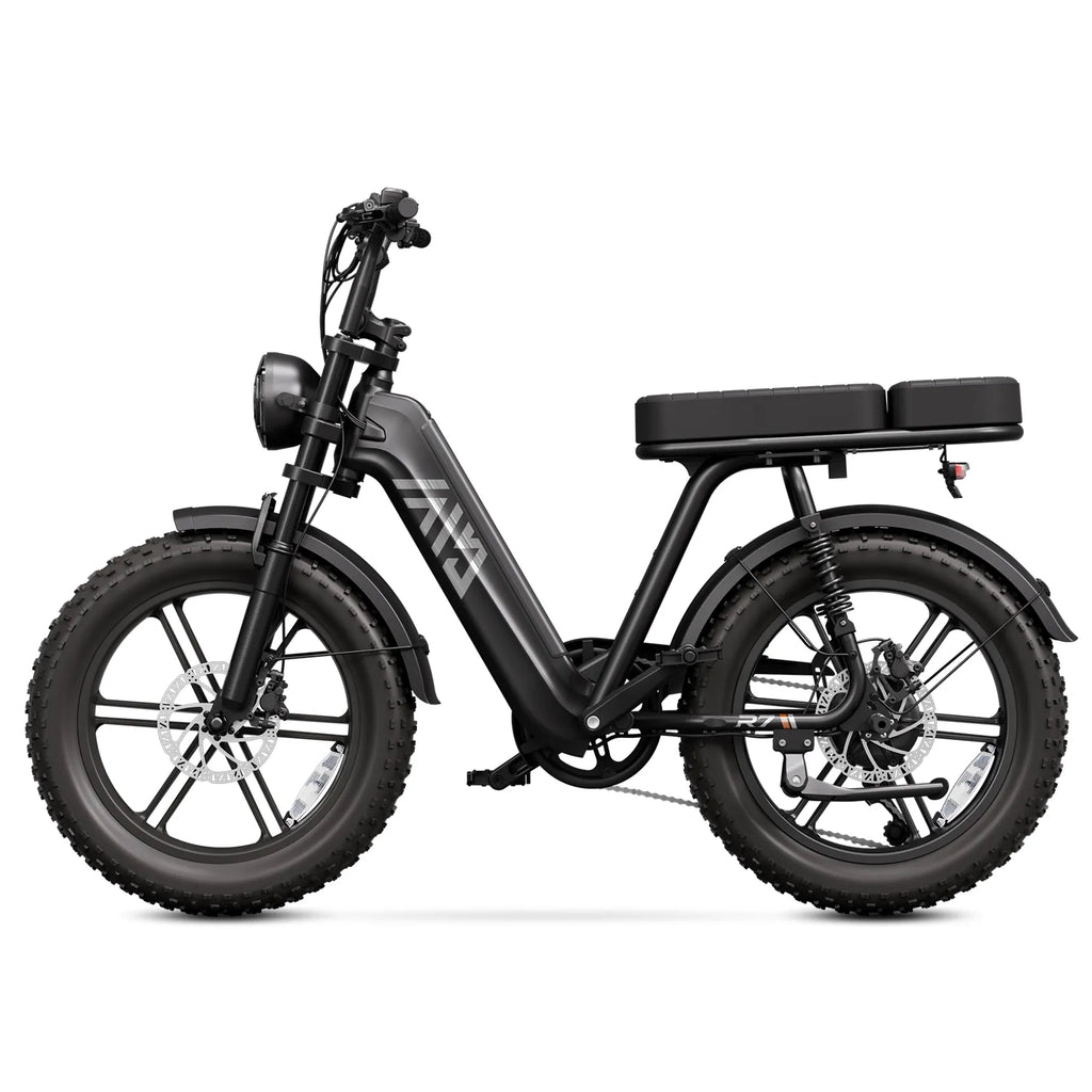 TST® R7 Moped Style 1500W Full Suspension Electric Cargo Bike | 2026 New Model