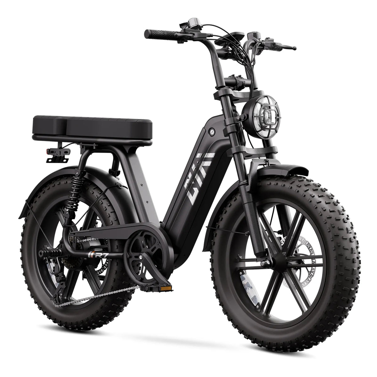 TST® R7 Moped Style 1500W Full Suspension Electric Cargo Bike | 2026 New Model