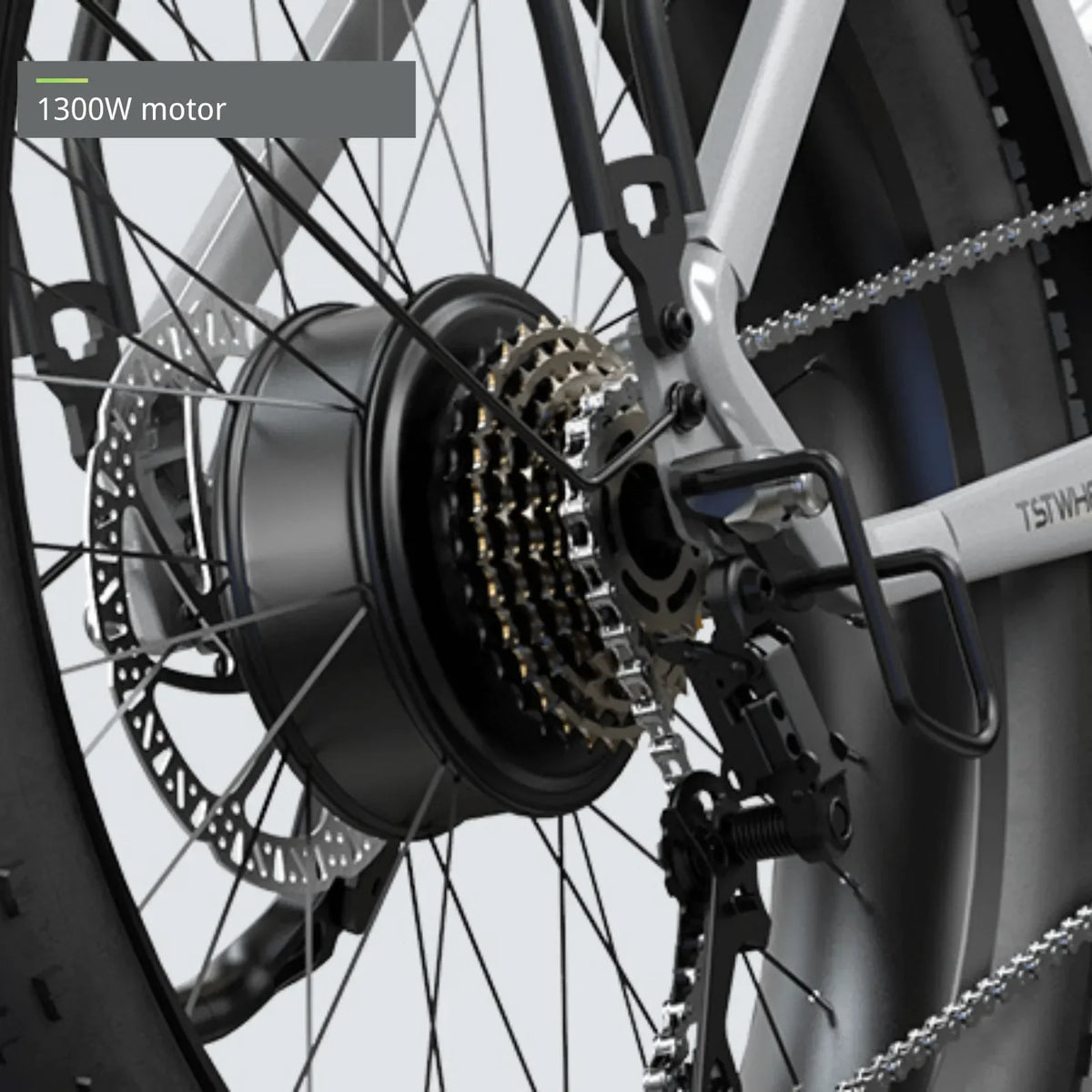 TST® Dreamer 26" Step-Thru Fat Tire Electric Bike